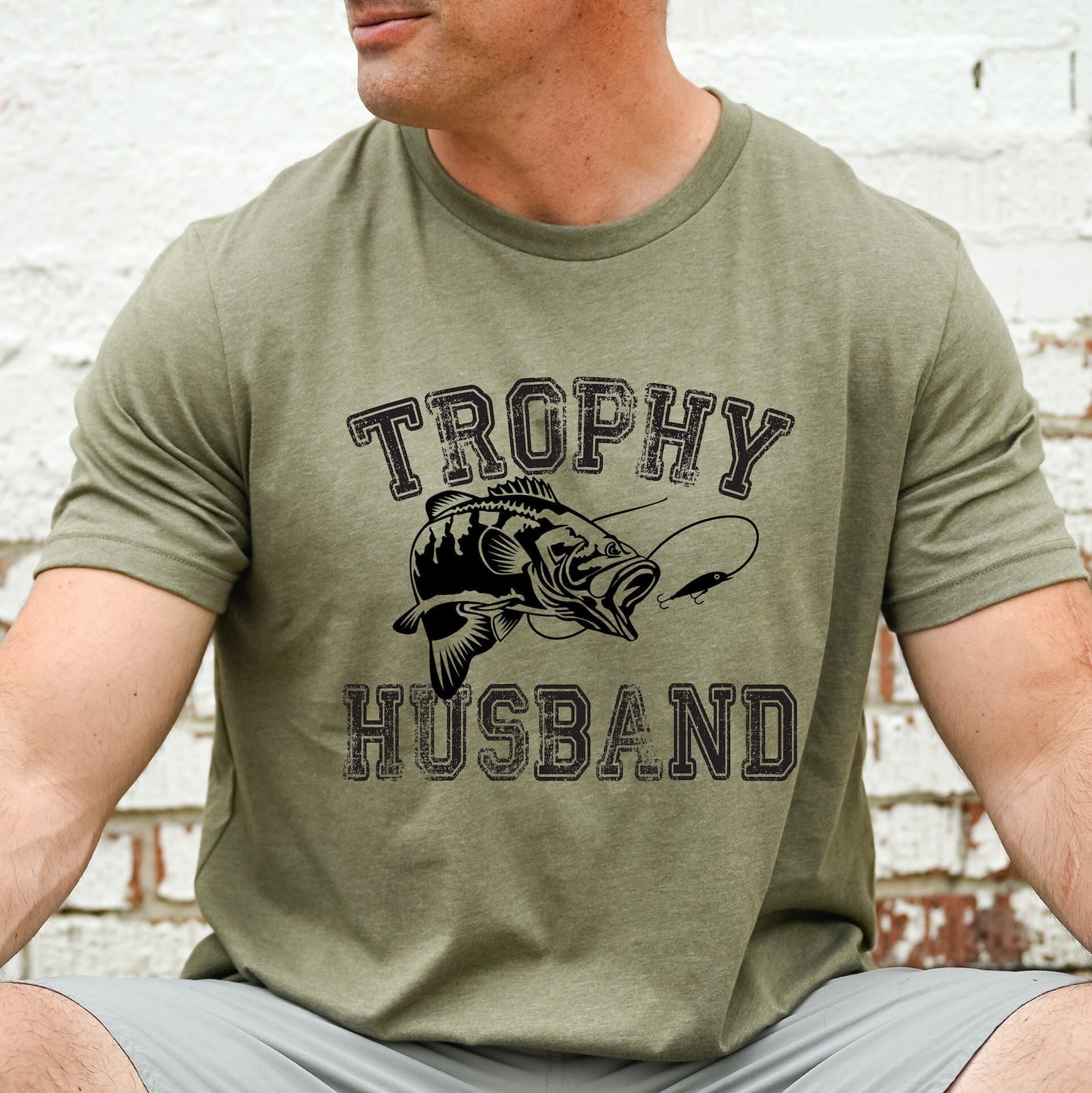 Fishing Angler Trophy Husband T-Shirt or Hoodie