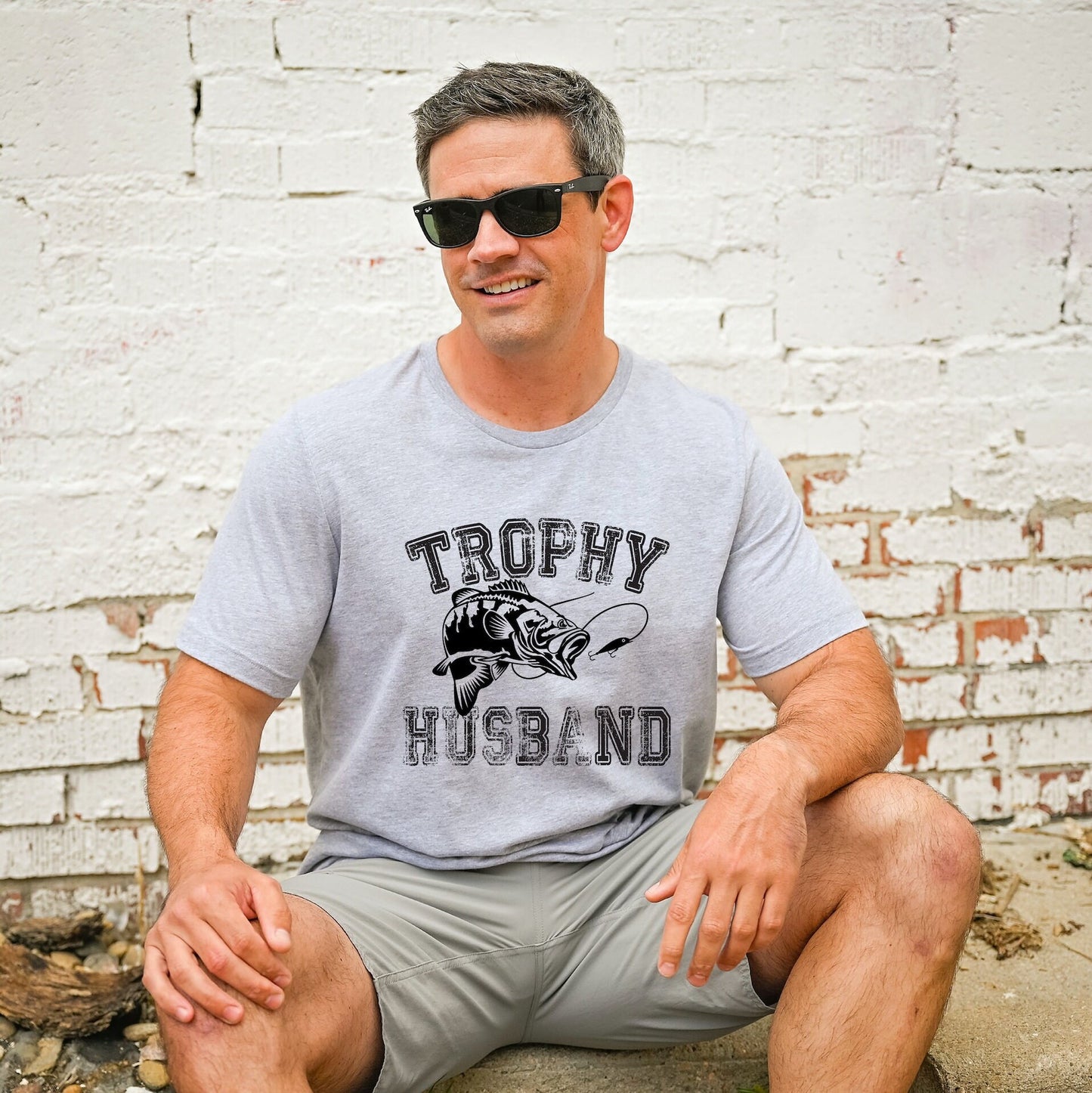 Fishing Angler Trophy Husband T-Shirt or Hoodie