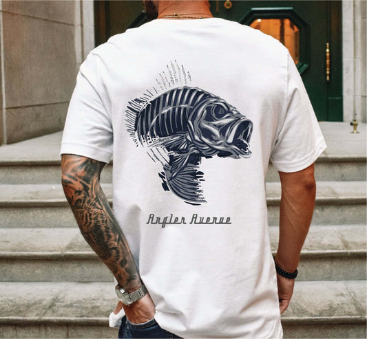 Angler Avenue Bass Skeleton T-Shirt