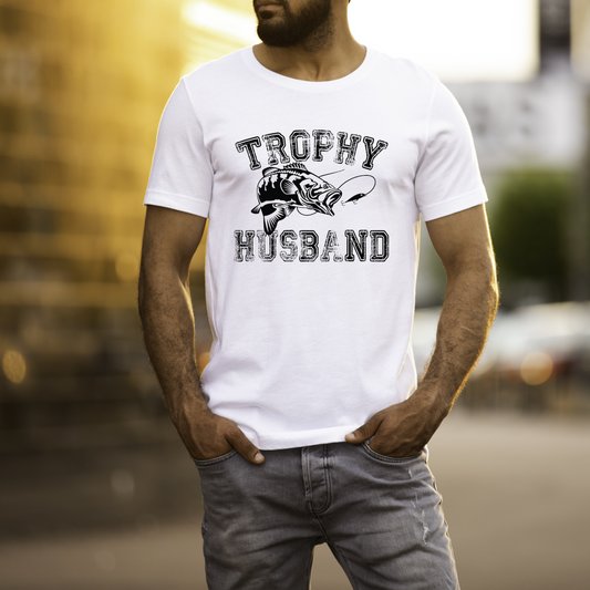 Fishing Angler Trophy Husband T-Shirt or Hoodie