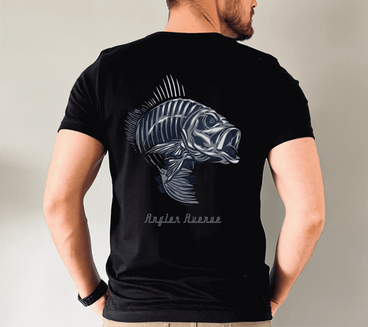Angler Avenue Bass Skeleton T-Shirt