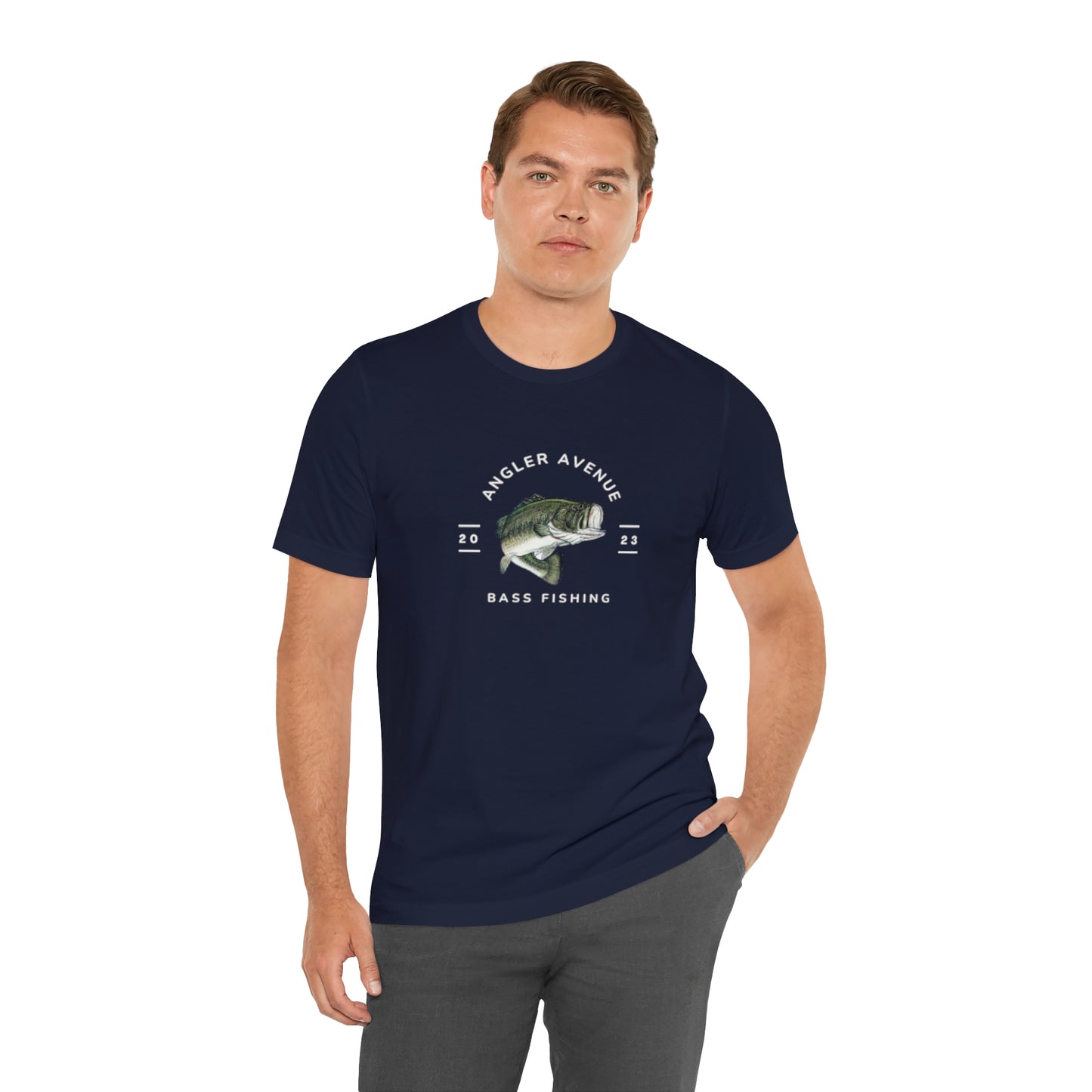 Angler Avenue Bass Fisherman T-Shirt