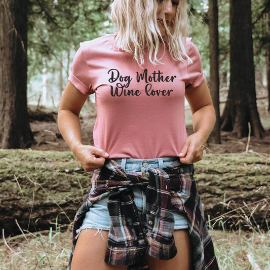 Dog Mother Wine Lover