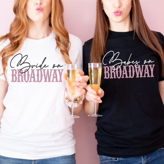 Bride and Babe on Broadway