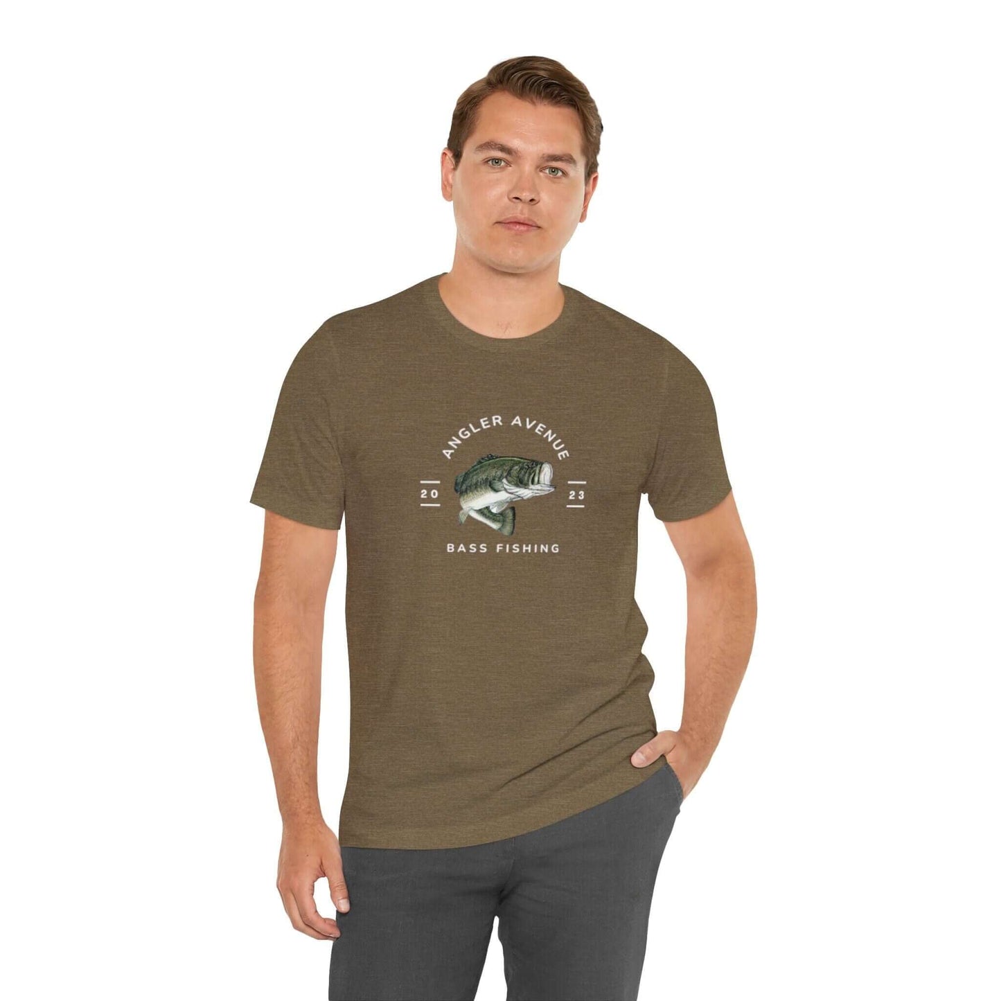Angler Avenue Bass Fisherman T-Shirt
